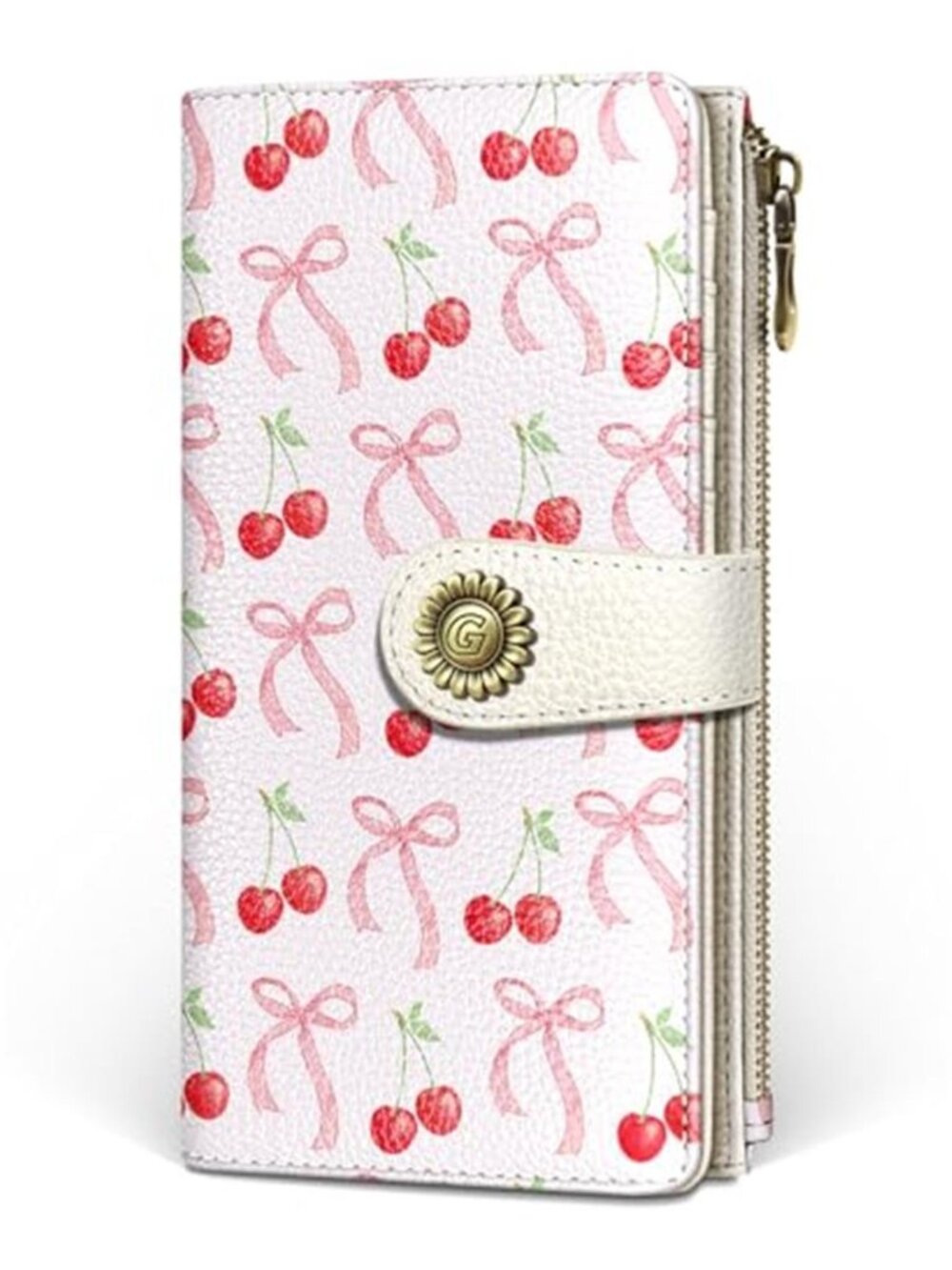 New Cute Womens Wallet RFID Blocking, Bow Credit Card Holder Bifold